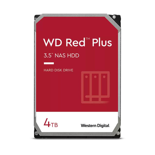 WD Red Plus 4TB NAS Hard Drive 3.5" SATA (SATA/600) 5400rpm Hard Drive(WD40EFPX)