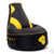 TrueGaming Beadbox Modern Black/Yellow Polyester Blend Gaming Chair